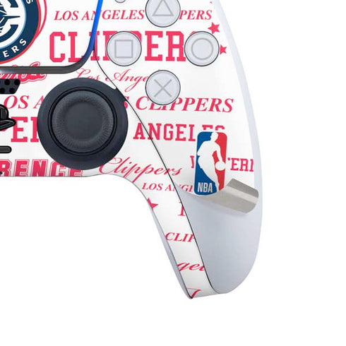 NBA Los Angeles Clippers Blast Logos PS5 Controller Skin